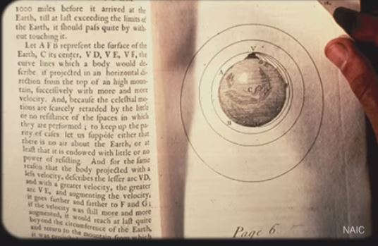 Page of book (Newton, On the System of the World) 111