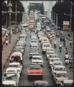 Rush hour traffic, Thailand 102